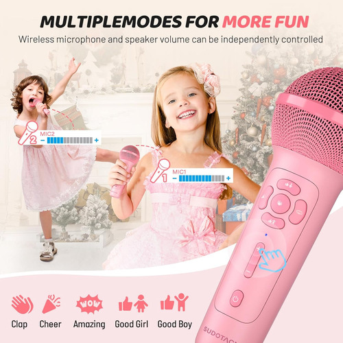 Mini Máquina De Karaoke Sudotack Para Niños, Bluetooth Pro..