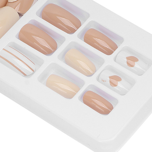 Juego De 24 Uds De Puntas De Uñas Postizas Cubierta