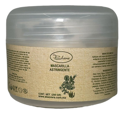 Mascarilla Facial Astringente De 250 Gr