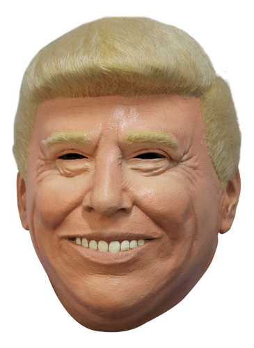 Máscara Para Halloween Trump Official Látex Color Beige