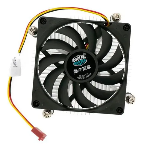 Cooler Master Hyper H115 80mm Low Profile P/ Processador CPU Intel Lga 1200 1150 1151 1155 1156 Sem Led
