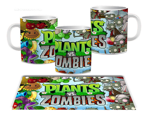 Tazon Plantas Vs Zombies - Varios Modelos - Printek