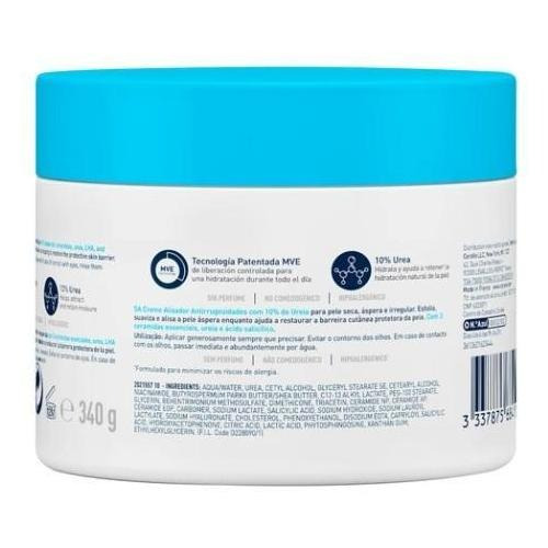 Imagen 7 de 8 de Crema para cuerpo CeraVe SA Crema Alisadora Anti-rugosidades en pote 340g