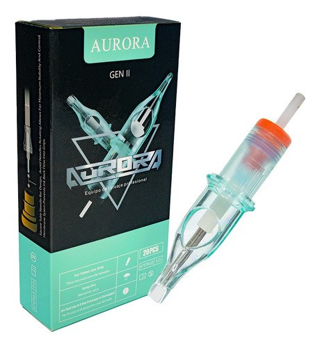 Cartucho Para Tatuaje Profesional Aurora 2 M1 Magnum 1 Calibre de las agujas 1215