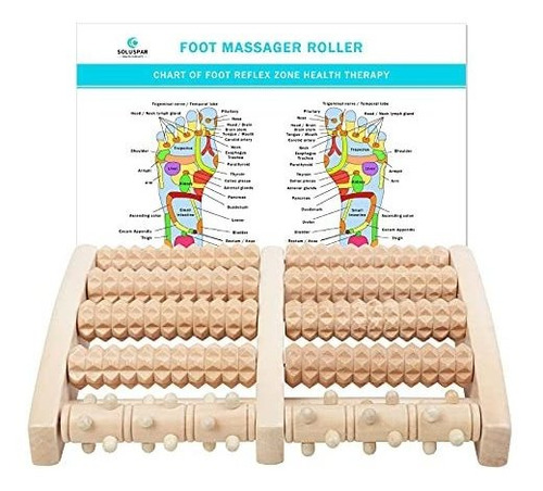 Masajeador Manual De Pies Rodillo Masajeador De Pies Doble S