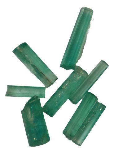 Lote De 8 Emeraldas En Bruto Finas De Coleccion 5 Ct Especia