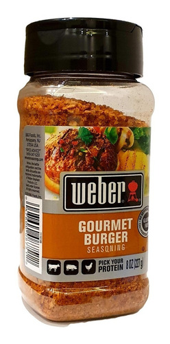 Weber Sazonador Gourmet Burger 227g Sin Gluten