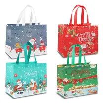 Comprar 12 Bolsa Navidad Asa Regalo Reutilizable No Tejida Compra X