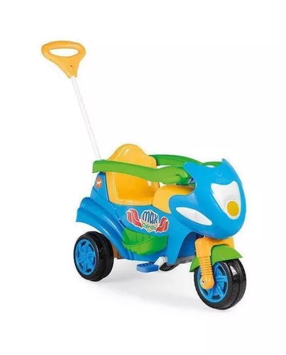 Motoca Infantil Azul e Vermelho com Pedal - CALESITA-953