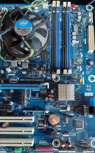 Placa Intel Dh77kc 1155 +cpu I5 3340 4/4 Cores 4gb Ram Azul | MercadoLivre