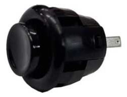 Switch Redondo Push De Circuito Abierto Negro Radox 835-310