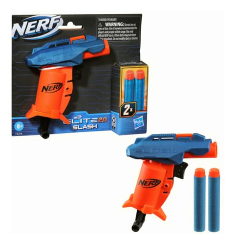 Nerf Elite 2.0 Slash Blaster Incluye 2 Dardos Elite Palanca