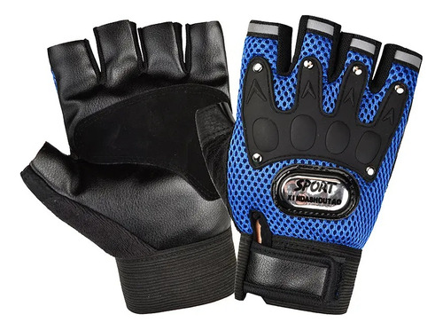 Guantes Antidelizantes Deporte Gimnasio Unisex Medio Dedo