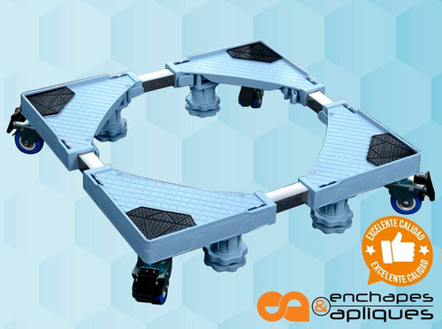 Imagen 3 de 9 de Base Soporte Nevera Lavadora Pvc+inoxidable (iva Incluido)