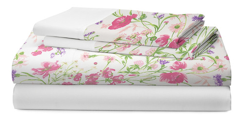 Juego Sabanas Queen Size Percale 200 Hilos Algodon Vip