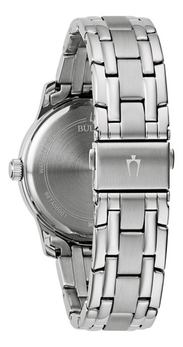 Reloj Bulova Corporate 96a308 Original Para Dama Ts Color de la correa Plateado Color del bisel Plateado Color del fondo Gris oscuro