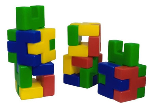 Juego Didáctico Bloques De Construcción De Plástico 22 Pzas