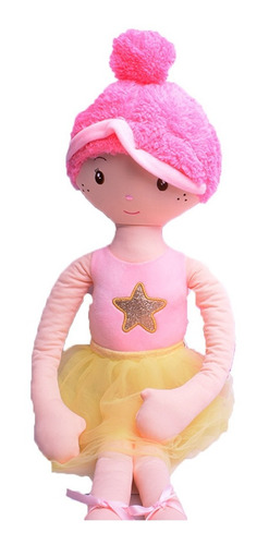 Muñeca De Tela Trapo Bailarina 70 Cm El Duende Azul 6764