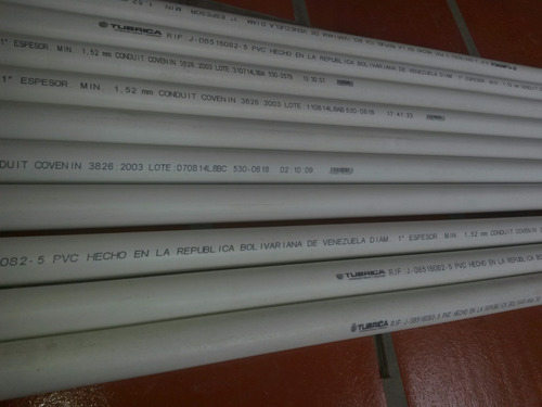 Pack 2 Tuberia Conduit Pvc Tubrica 1/2 Y 3/4 De 3 Mts 