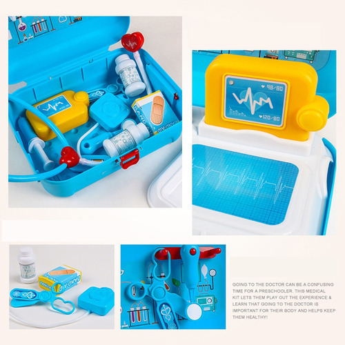 N 17pcs Botiquín Médico Médico Enfermera Dentista Simulan Ro