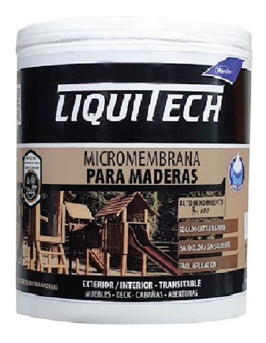 Micromembrana Protector Maderas Al Agua Liquitech X 1 Lts