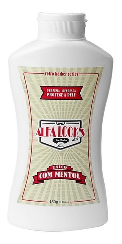 Talco Com Mentol Alfa Looks Retrô 150g