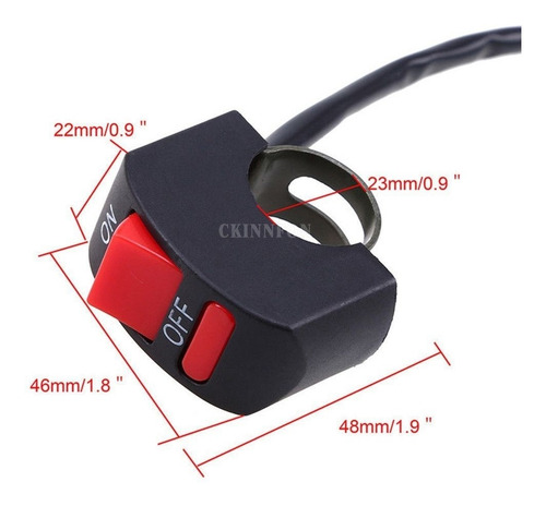 Imagen 8 de 9 de Switch Universal Moto Para Faros Led Y Accesorios Geobyte