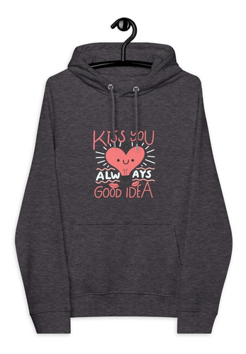 Buzo, Saco, Hoodie, Bolsillo Antirrobo, Corazón Kiss You 02