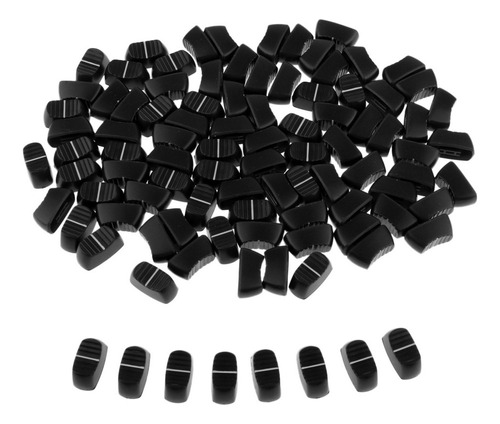 100pcs Plástico 4mm Volumen Mezclador Fader Cap