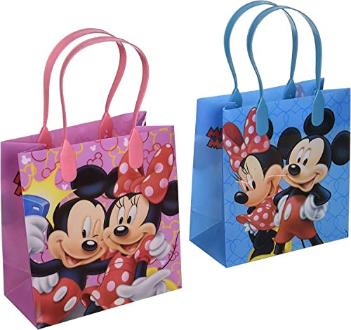 24 Bolsas De Regalo De Disney Mickey Minnie Mouse Goodies Pa