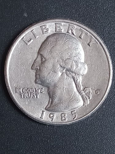 Estados Unidos 1985 D. Moneda De Quarter Dollar. Mb. Mira!!!