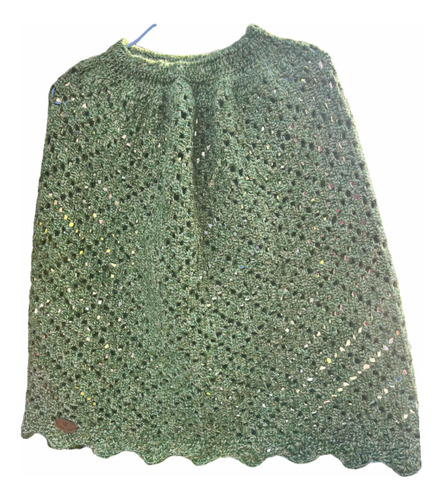 Falda Tejida A Crochet Verde