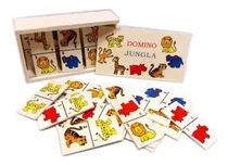 Comprar Domino Madera Infantil Juego Didactico Niños Juguete