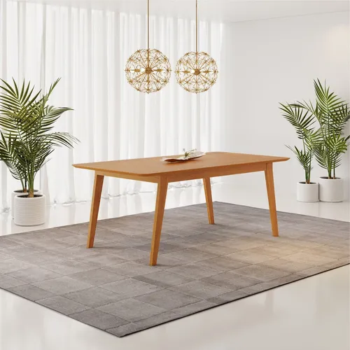 comprar Mesa De Jantar Retangular 6 Lugares Elegance Cinamomo Cc