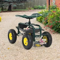 Comprar Carrito De Jardín Con Ruedas Para Plantar Kintness