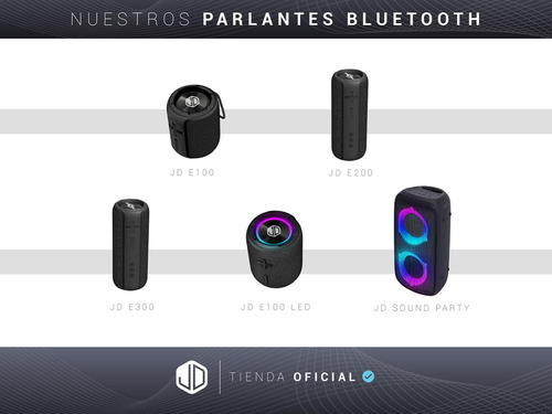 Imagen 8 de 10 de Parlante Inalámbrico Portátil Bluetooth Jd E300 30w Rms Tws