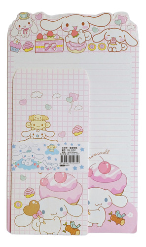 Set Esquelas Y Sobres Sanrio Kawaii