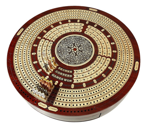 Round 4 Track Continuious Cribbage Board W