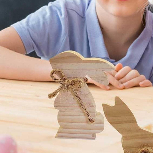 Señal De De Madera, Centro De Mesa De Mesa De Conejo Sin