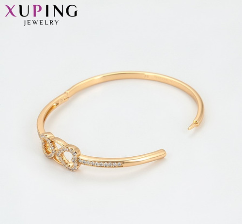 Pulsera Xuping De Oro 18k Con Diamantes Japonesas Y Coreanas