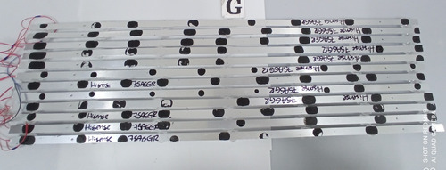 Hd750y1u71 12 Tiras De 7 Leds Hisense 75a6gr (Usado)