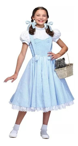 Disfraz De Halloween Of Dorothy De Wizard Para Mujer Y Niña,