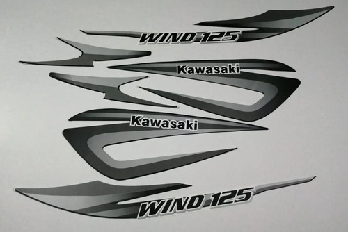 Kit Completo De Calcomanías Kawasaki Wind