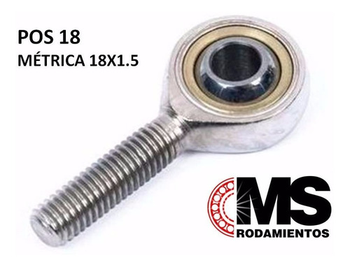 Rotulas Competicion Macho 18mm Rosca Derecha Ms Rodamientos