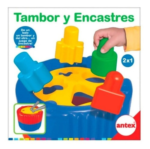 Tambor Y Encastre Didáctico 2 En 1 Antex 5108