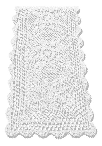 Kepswet Girasol Algodón Hecho A Mano Crochet Encaje Rectángu