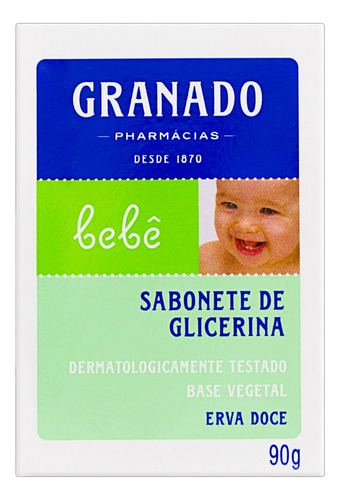 Sabonete Glicerina Bebe Ervadoce 90g