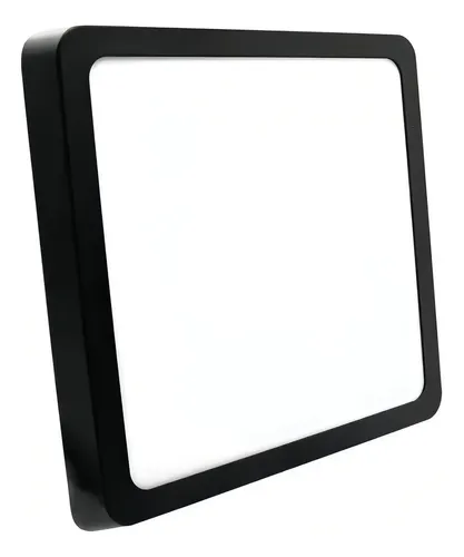 Foto real de Plafon LED 40W Starbright Sobrepor Teto 40x40 Branco Neutro Preto