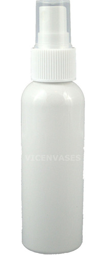 500 Pzs Envase Plastico Pet Blanco De 60ml Con Atomizador