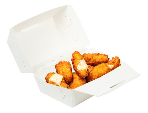 Charola Para Nuggets, Papas, Alitas, Boneless 12x7x7cm 50pzs